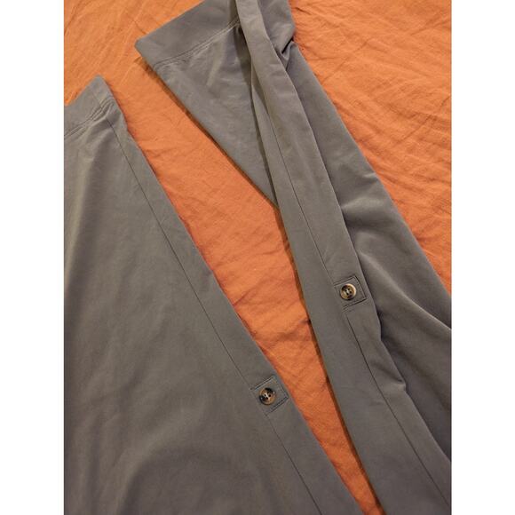 Isis poly/spandex drawstring flare roll-up pants - Size 8R, EUC - Picture 5 of 6